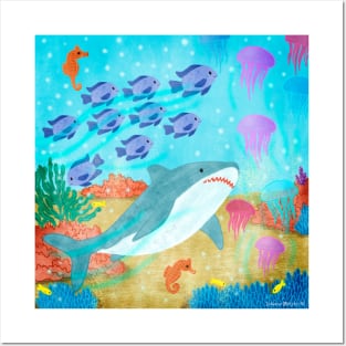 Shark and Fish Posters and Art